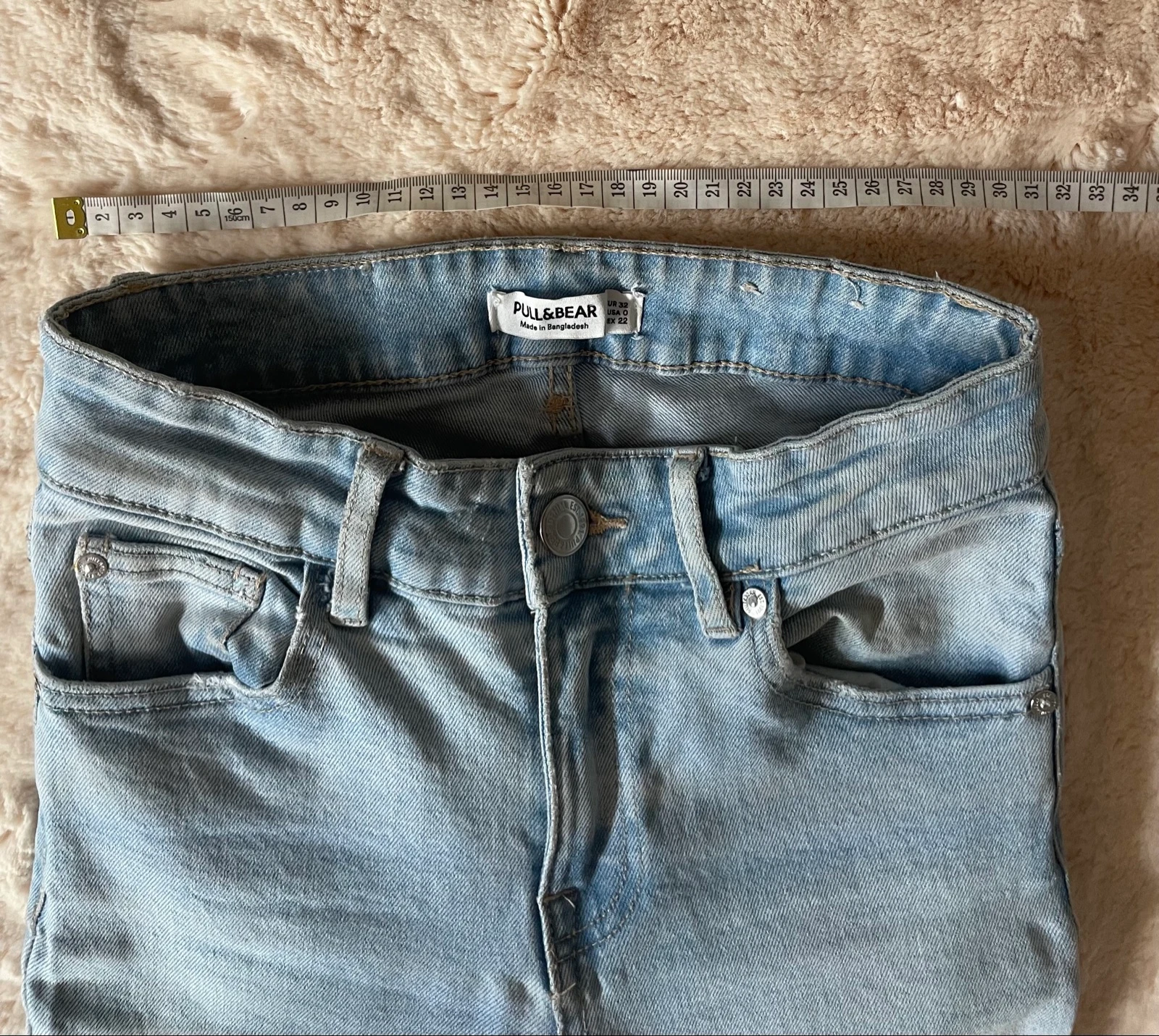 Distressed Blue Skinny Flare Jeans – photo 7